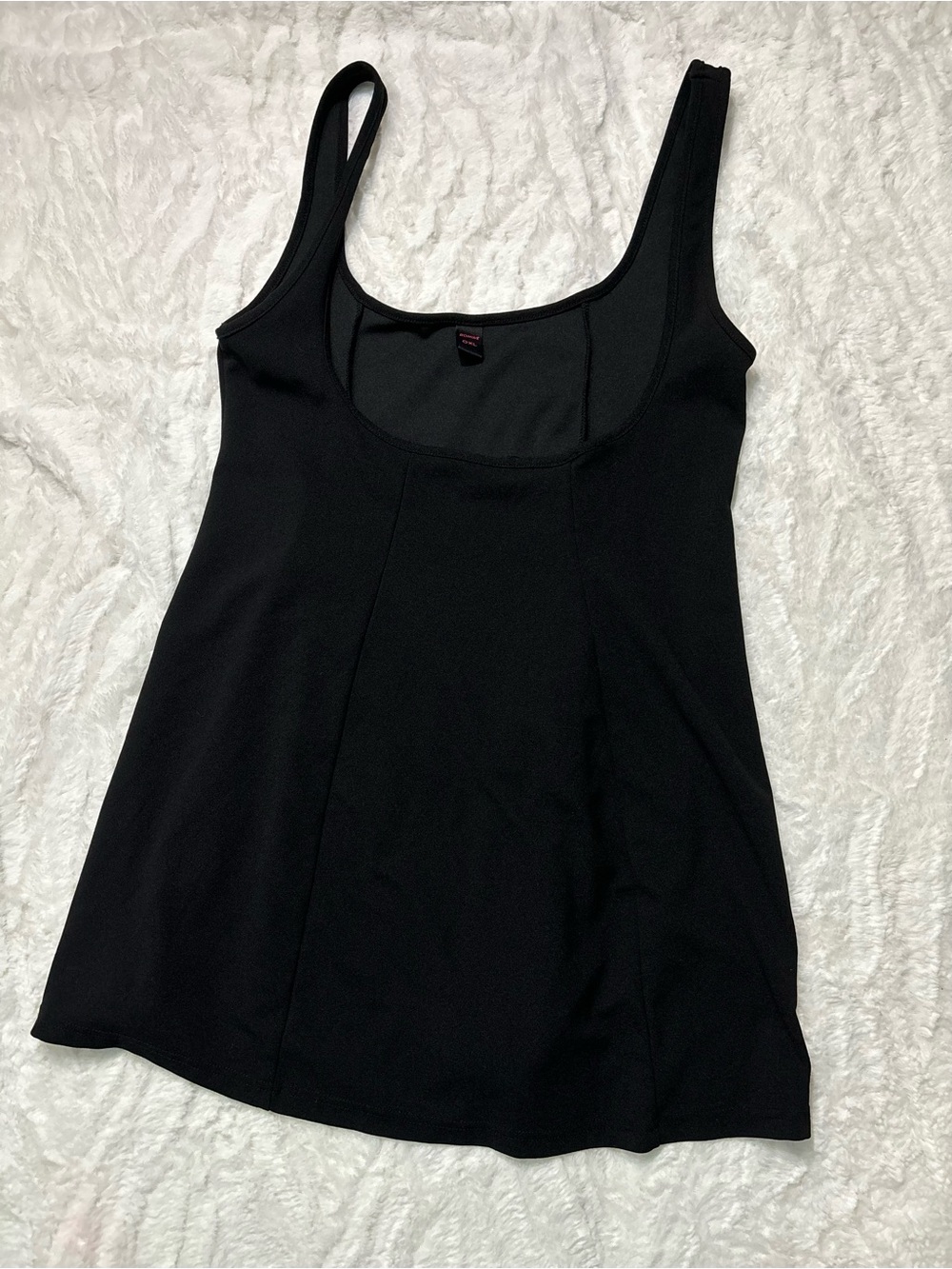 Women’s Romwe Black Open/Under Bust Tunic Top Size 0X/XL Vintage Style 80’s/90’s
